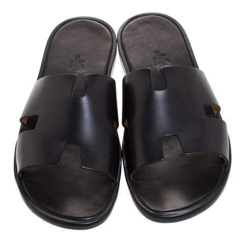 mens hermes loafers|men's hermes label leather slides.